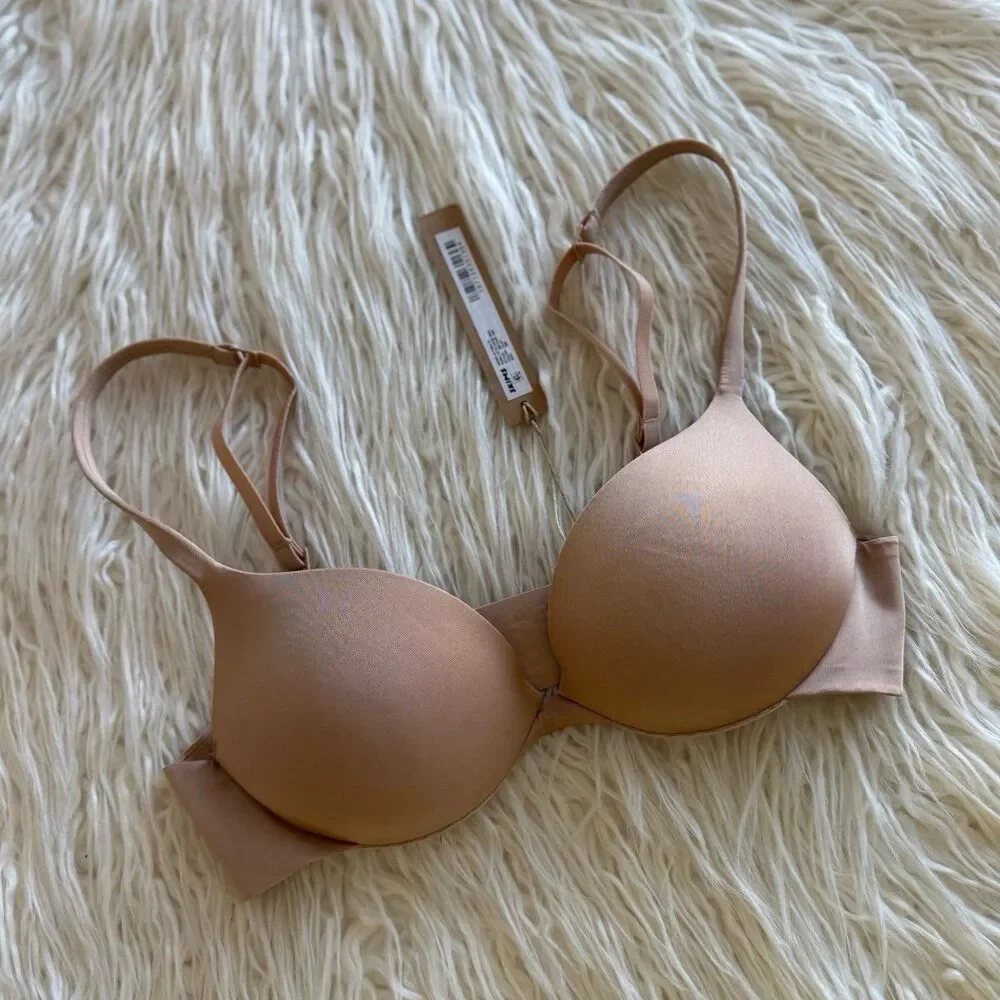 Skims Ultimate Push up Plunge Bra Clay Size 30B - Picture 2 of 6